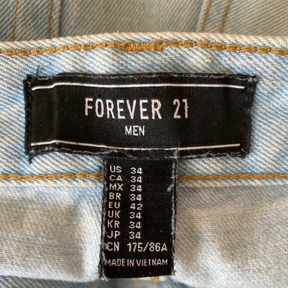 Forever 21 Shorts | Mens Jean Shorts | Color: Blue | Size: 34 - Picture 3 of 3